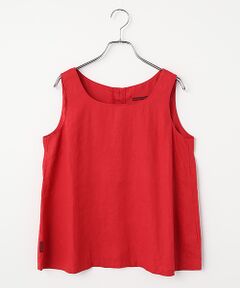 Mademoiselle NON NON / マドモアゼルノンノン シャツ・ブラウス | リネンソフト仕上げ ノースリーブブラウス