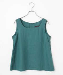 Mademoiselle NON NON / マドモアゼルノンノン シャツ・ブラウス | リネンソフト仕上げ ノースリーブブラウス