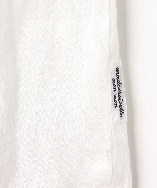 Mademoiselle NON NON / マドモアゼルノンノン シャツ・ブラウス | リネンソフト仕上げ ノースリーブブラウス | 詳細1