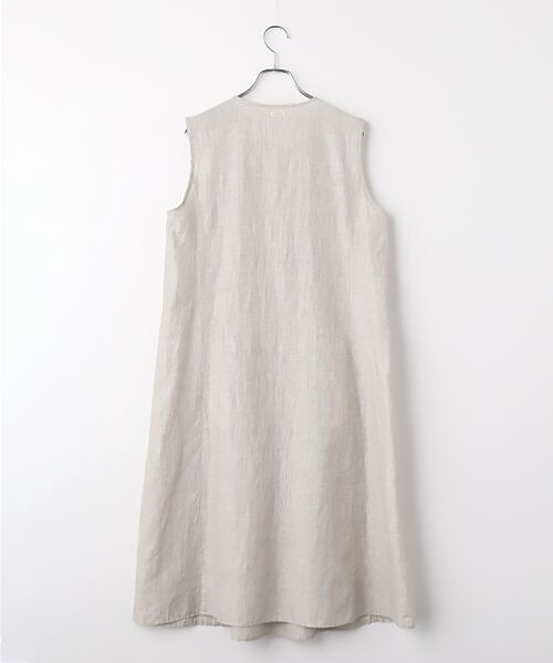 Mademoiselle NON NON / マドモアゼルノンノン ロング・マキシ丈ワンピース | ストライプ＆チェックワッシャー 前開きジャンパースカート | 詳細2