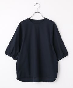 Mademoiselle NON NON / マドモアゼルノンノン カットソー | 綿麻ハイゲージ 刺繍ワイドスリーブTシャツ