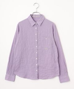 Mademoiselle NON NON / マドモアゼルノンノン シャツ・ブラウス | オーガニックガーゼシャーリングブラウス[長袖]