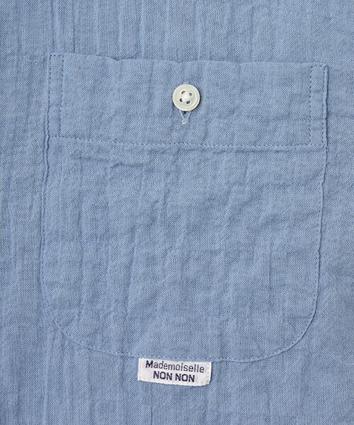 Mademoiselle NON NON / マドモアゼルノンノン シャツ・ブラウス | オーガニックガーゼシャーリングブラウス[長袖] | 詳細6