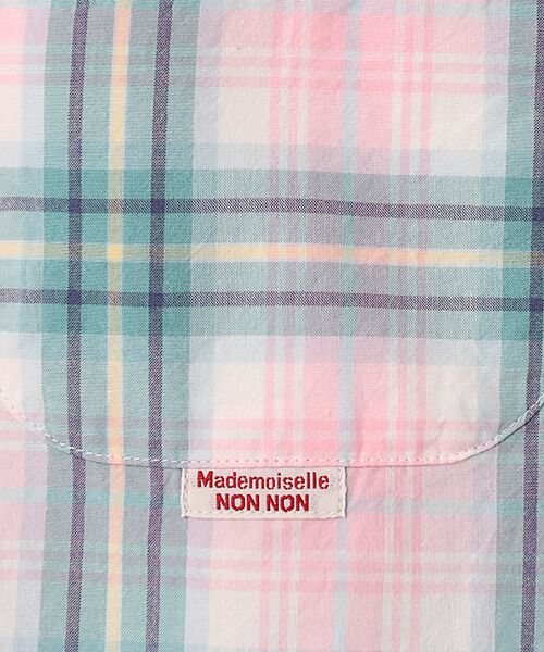Mademoiselle NON NON / マドモアゼルノンノン シャツ・ブラウス | ローンチェック長袖シャツ | 詳細4