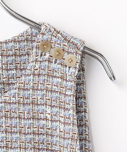 Mademoiselle NON NON / マドモアゼルノンノン ロング・マキシ丈ワンピース | ミックスブークレーツィード ジャンパースカート | 詳細4