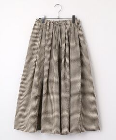 Mademoiselle NON NON / マドモアゼルノンノン ロング・マキシ丈スカート | サッカーギンガム タックスカート