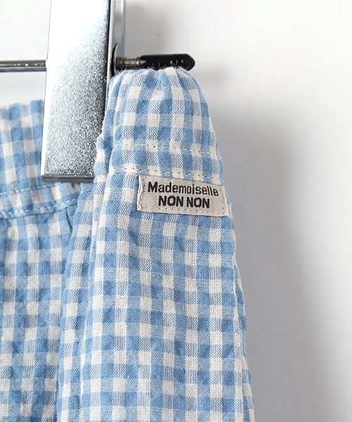 Mademoiselle NON NON / マドモアゼルノンノン ロング・マキシ丈スカート | サッカーギンガム タックスカート | 詳細6
