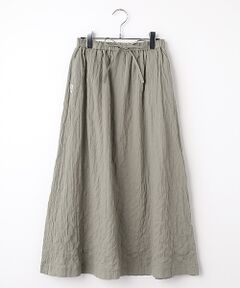 Mademoiselle NON NON / マドモアゼルノンノン ロング・マキシ丈スカート | オーガニックガーゼシャーリング ギャザースカート