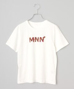 Mademoiselle NON NON / マドモアゼルノンノン Tシャツ | エアーコットン天竺 MNN意匠糸刺繍Tシャツ
