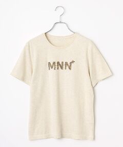 Mademoiselle NON NON / マドモアゼルノンノン Tシャツ | エアーコットン天竺 MNN意匠糸刺繍Tシャツ