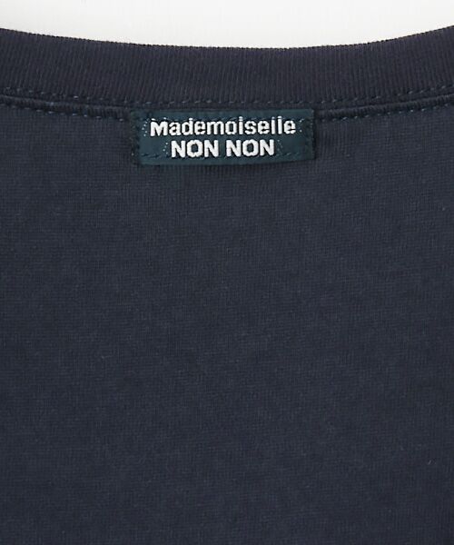 Mademoiselle NON NON / マドモアゼルノンノン Tシャツ | エアーコットン天竺 MNN意匠糸刺繍Tシャツ | 詳細6
