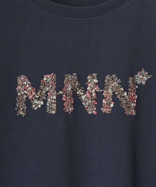 Mademoiselle NON NON / マドモアゼルノンノン Tシャツ | エアーコットン天竺 MNN意匠糸刺繍Tシャツ | 詳細7