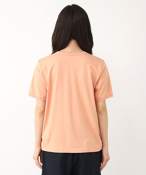 Mademoiselle NON NON / マドモアゼルノンノン Tシャツ | エアーコットン天竺 ワッペン&3色ステッチ刺繍Tシャツ | 詳細8