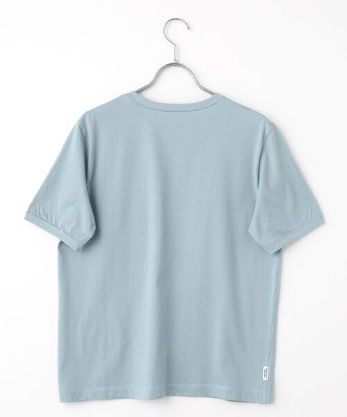 Mademoiselle NON NON / マドモアゼルノンノン Tシャツ | エアーコットン天竺 ワッペン&3色ステッチ刺繍Tシャツ | 詳細4