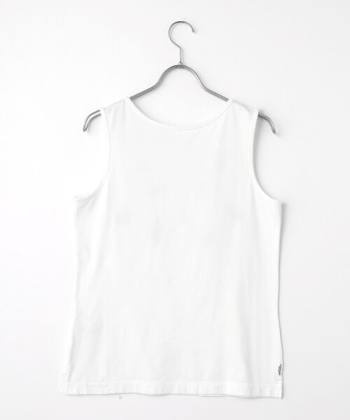 Mademoiselle NON NON / マドモアゼルノンノン タンクトップ | コンパクトヤーン天竺 2色刺繍タンクトップ | 詳細1
