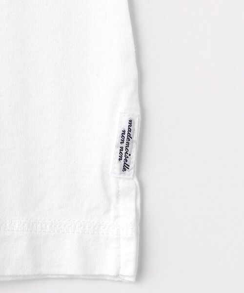 Mademoiselle NON NON / マドモアゼルノンノン タンクトップ | コンパクトヤーン天竺 2色刺繍タンクトップ | 詳細4