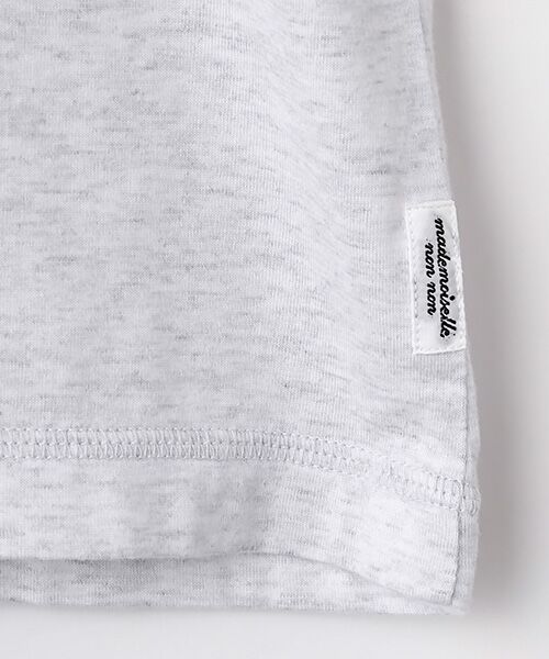 Mademoiselle NON NON / マドモアゼルノンノン Tシャツ | シルキースキンタッチ天竺 リゾートクマプリントTシャツ | 詳細5