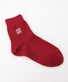 Mademoiselle NON NON / マドモアゼルノンノン ソックス | メンコーマ無地 NON NON刺繍ソックス