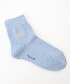 Mademoiselle NON NON / マドモアゼルノンノン ソックス | メンコーマ無地 NON NON刺繍ソックス