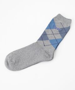 Mademoiselle NON NON / マドモアゼルノンノン ソックス | 綿コーマ アーガイル全面柄ソックス