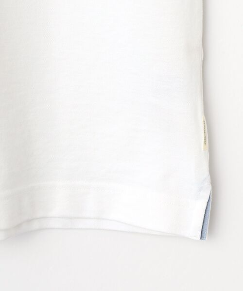 Mademoiselle NON NON / マドモアゼルノンノン ポロシャツ | クールマックスエコメイド鹿の子 ヨット柄アップリケ刺繍入りポロシャツ | 詳細3