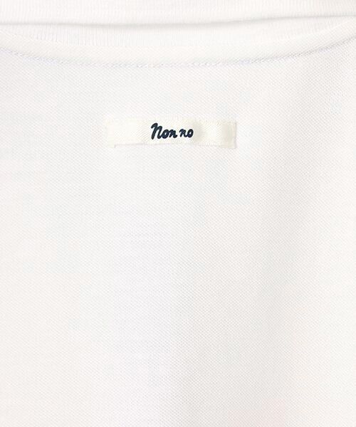 Mademoiselle NON NON / マドモアゼルノンノン ポロシャツ | クールマックスエコメイド鹿の子 ヨット柄アップリケ刺繍入りポロシャツ | 詳細5