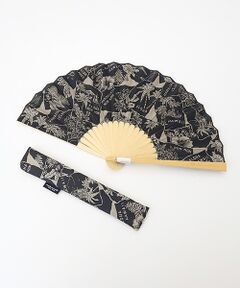 Mademoiselle NON NON / マドモアゼルノンノン その他小物 | パッチワークアロハシルエットプリント扇子