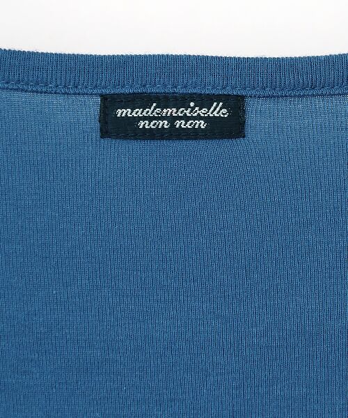 Mademoiselle NON NON / マドモアゼルノンノン Tシャツ | コンパクトヤーンフライスムジ&ボーダー 長袖Tシャツ | 詳細8
