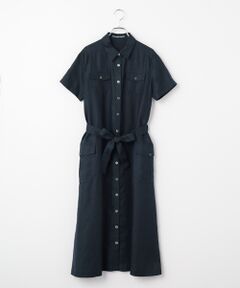 Mademoiselle NON NON / マドモアゼルノンノン ロング・マキシ丈ワンピース | ノルマンディリネン サファリ風ワンピース
