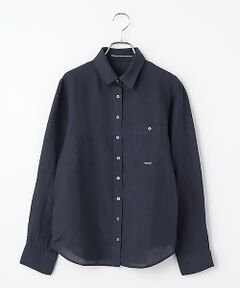 Mademoiselle NON NON / マドモアゼルノンノン シャツ・ブラウス | リネンシャンブレーシャツ[長袖]
