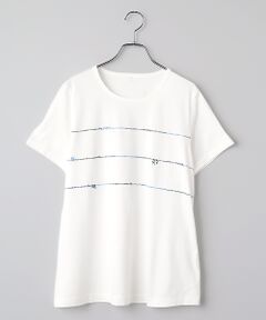 Mademoiselle NON NON / マドモアゼルノンノン Tシャツ | エアーコットン天竺 4色刺繍ロゴ&マリンモチーフTシャツ