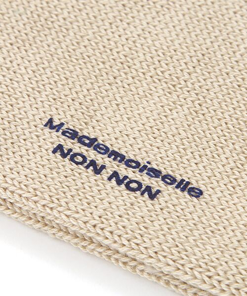 Mademoiselle NON NON / マドモアゼルノンノン ソックス | Mademoiselle  NON NON刺繍入りコットンソックス | 詳細3