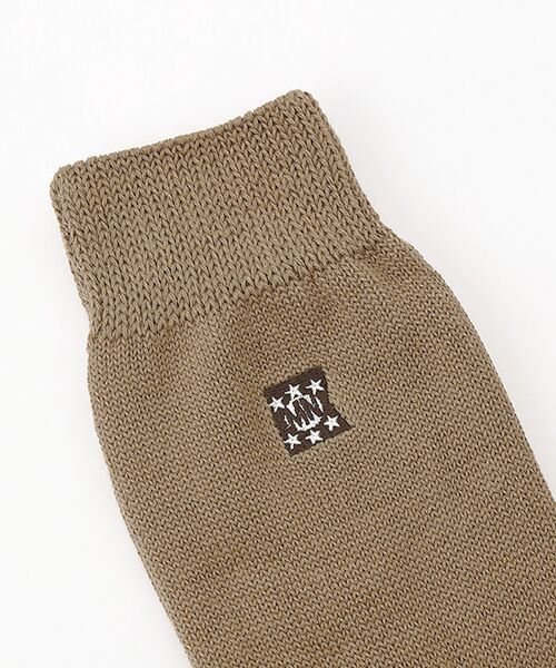 Mademoiselle NON NON / マドモアゼルノンノン ソックス | メンコ―マ無地 フラッグ刺繍ソックス | 詳細2