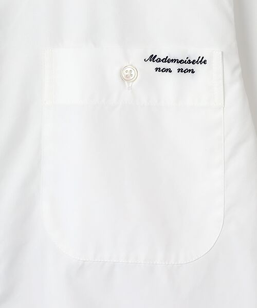 Mademoiselle NON NON / マドモアゼルノンノン シャツ・ブラウス | フィンクスブロード ロゴ刺繍入りシャツ | 詳細8