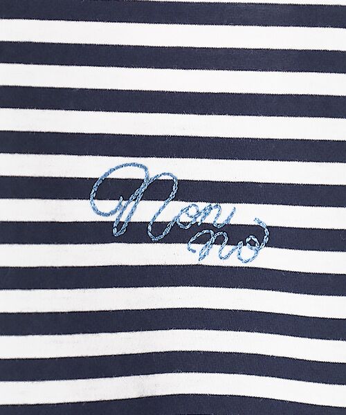 Mademoiselle NON NON / マドモアゼルノンノン Tシャツ | ハイゲージ天竺 バイカラーTシャツ[5分袖] | 詳細10