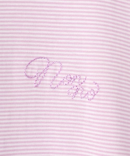 Mademoiselle NON NON / マドモアゼルノンノン Tシャツ | ハイゲージ天竺 ドルマンスリーブバイカラーTシャツ | 詳細4