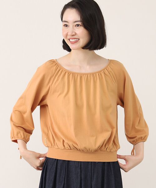 Mademoiselle NON NON / マドモアゼルノンノン カットソー | マイルド天竺 広めクルーネックTシャツ[8分袖] | 詳細4