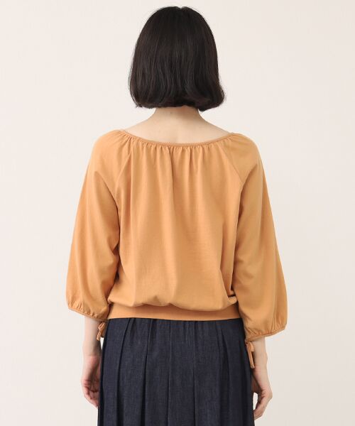Mademoiselle NON NON / マドモアゼルノンノン カットソー | マイルド天竺 広めクルーネックTシャツ[8分袖] | 詳細6