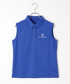 Mademoiselle NON NON / マドモアゼルノンノン ポロシャツ | レディースGOLF エステルエコメッシュ ノースリーブポロシャツ