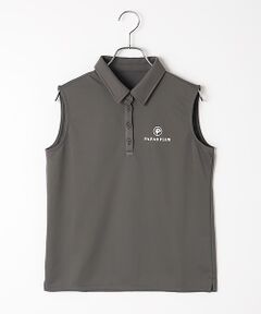 Mademoiselle NON NON / マドモアゼルノンノン ポロシャツ | レディースGOLF エステルエコメッシュ ノースリーブポロシャツ