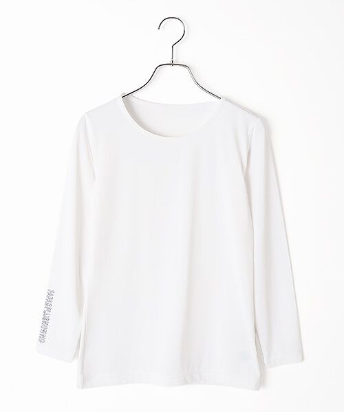 Mademoiselle NON NON / マドモアゼルノンノン Tシャツ | レディースGOLF コーデユラベア天竺Tシャツ（シロ）