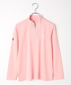 Mademoiselle NON NON / マドモアゼルノンノン カットソー | レディースGOLF フルダル75Dバックハニカム ハーフジップスタンドカラーカットソー