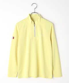 Mademoiselle NON NON / マドモアゼルノンノン カットソー | レディースGOLF フルダル75Dバックハニカム ハーフジップスタンドカラーカットソー