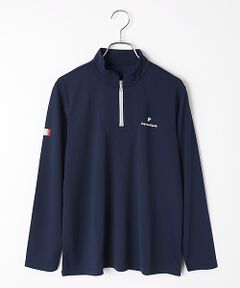 Mademoiselle NON NON / マドモアゼルノンノン カットソー | レディースGOLF フルダル75Dバックハニカム ハーフジップスタンドカラーカットソー