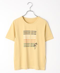 Mademoiselle NON NON / マドモアゼルノンノン Tシャツ | エアーコットン天竺 5色ロゴプリントTシャツ