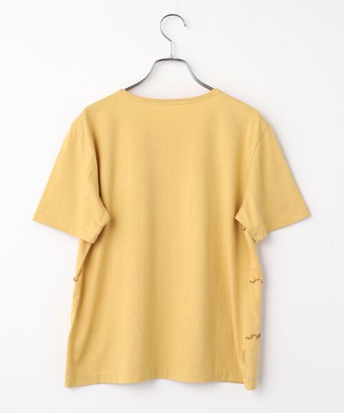 Mademoiselle NON NON / マドモアゼルノンノン Tシャツ | エアーコットン天竺 メローステッチ配色切替Tシャツ | 詳細2