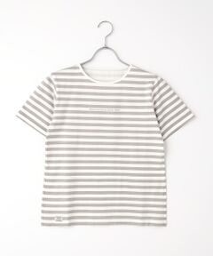 Mademoiselle NON NON / マドモアゼルノンノン Tシャツ | ヴィンテージボーダープリント天竺 半袖Tシャツ