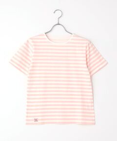 Mademoiselle NON NON / マドモアゼルノンノン Tシャツ | ヴィンテージボーダープリント天竺 半袖Tシャツ