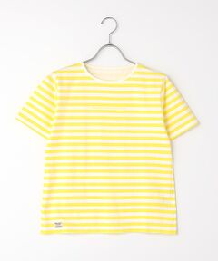 Mademoiselle NON NON / マドモアゼルノンノン Tシャツ | ヴィンテージボーダープリント天竺 半袖Tシャツ