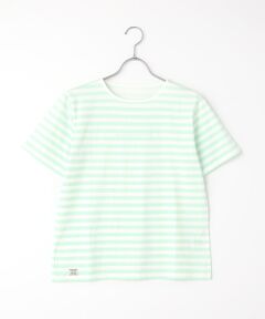 Mademoiselle NON NON / マドモアゼルノンノン Tシャツ | ヴィンテージボーダープリント天竺 半袖Tシャツ